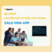 30 phút - Chuyển đổi từ Web App thành Zalo Mini App