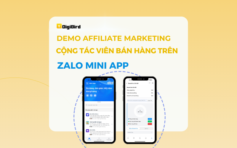 Demo Affiliate Marketing, cộng tác viên bán hàng trên Zalo Mini App