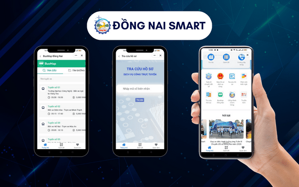 giao diện mini app - Đồng Nai Smart