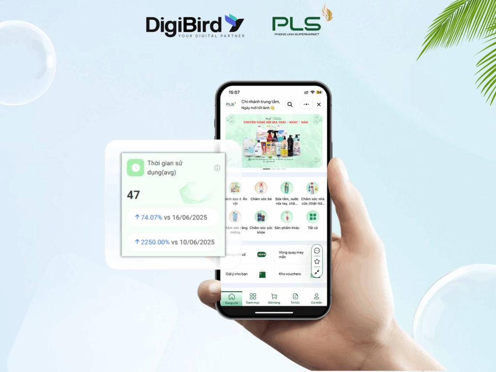 Chỉ số tăng trưởng ổn định của Mini App PLS