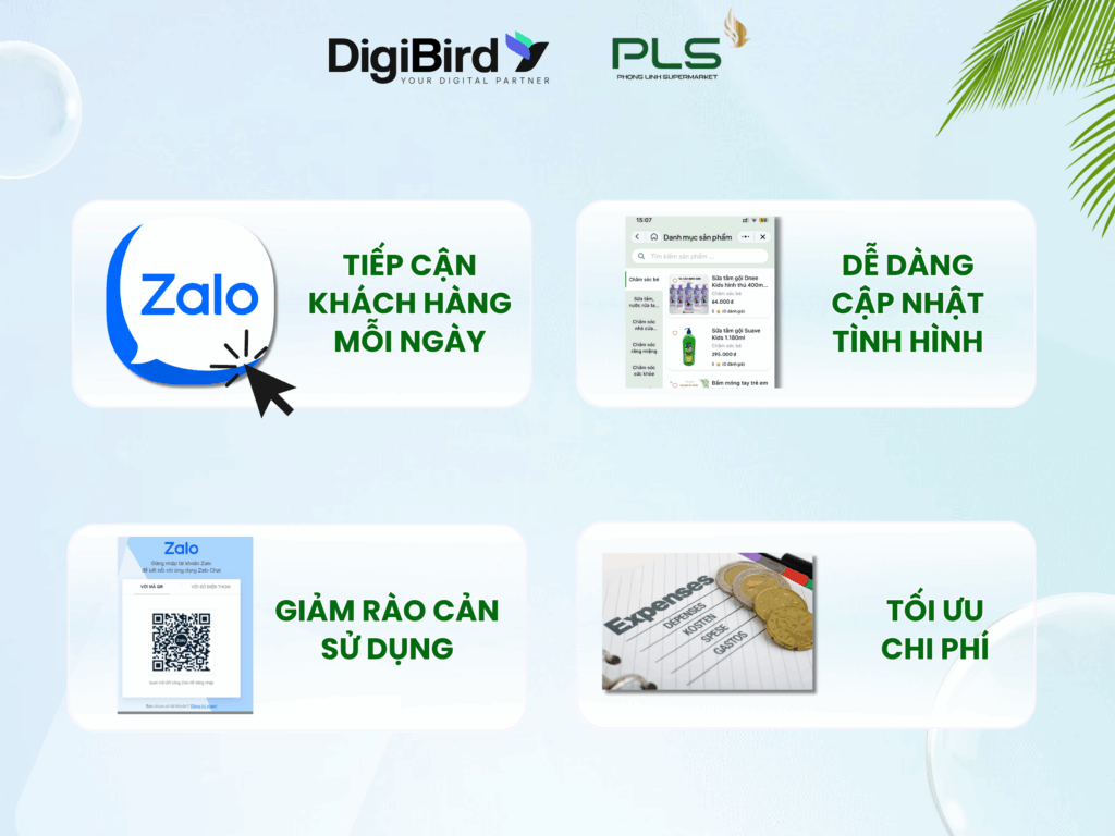 Lý do PLS lựa chọn Zalo Mini App
