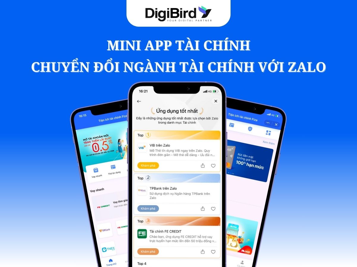 Mini App tài chính: Chuyển đổi số ngành tài chính với Zalo