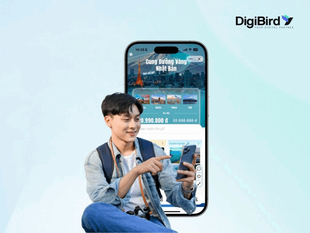 Mini App du lịch giúp du khách đặt tour nhanh chóng