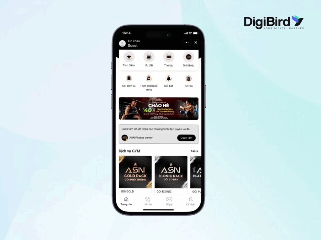 Mini App sở hữu các tính năng tương tự một Mobile App