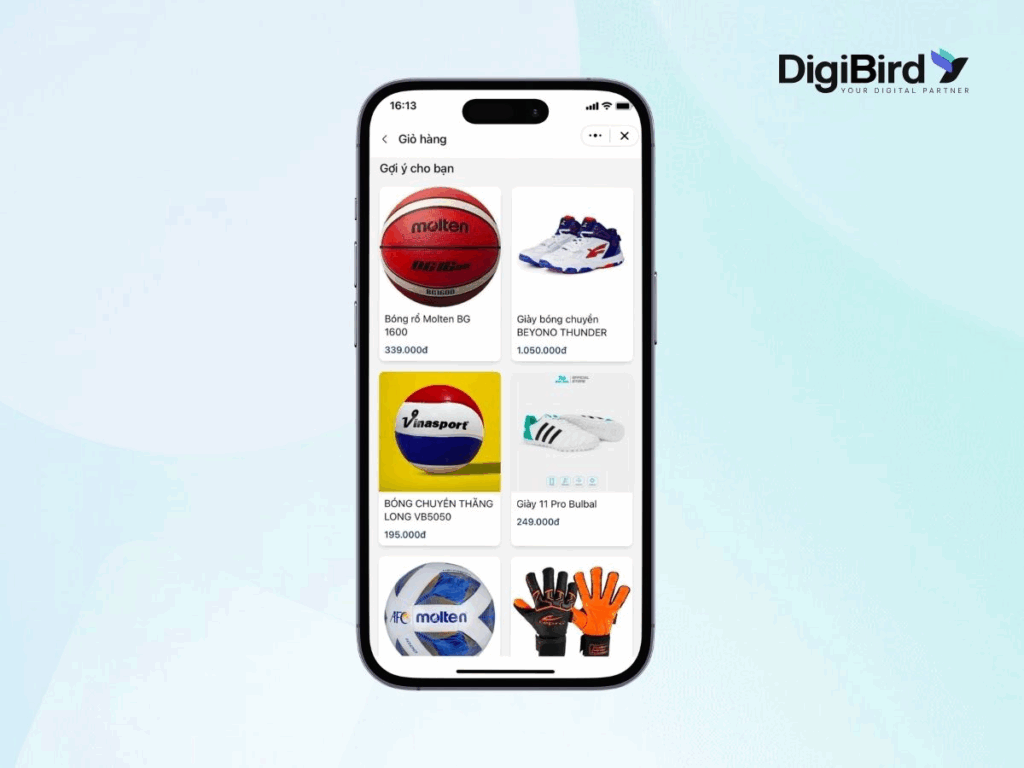 Danh mục sản phẩm rõ ràng giúp khách hàng dễ dàng mua sắm