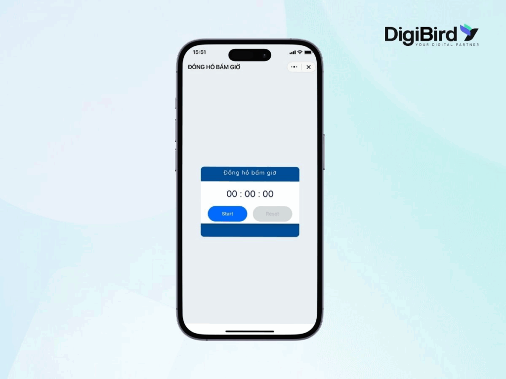 Kết hợp tính năng đồng hồ bấm giờ thể thao giúp tối ưu Mini App thể thao